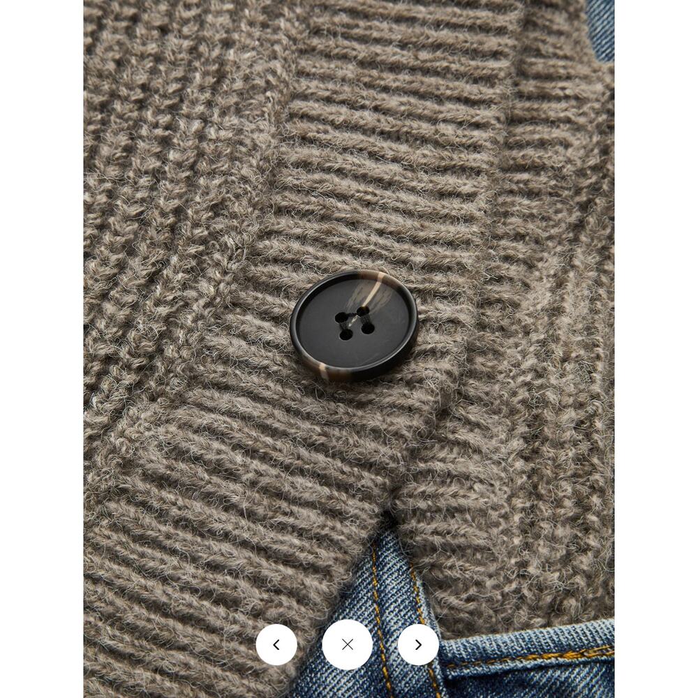 Commense Asymmetrical Patchwork Pockets Cardigan … - image 2